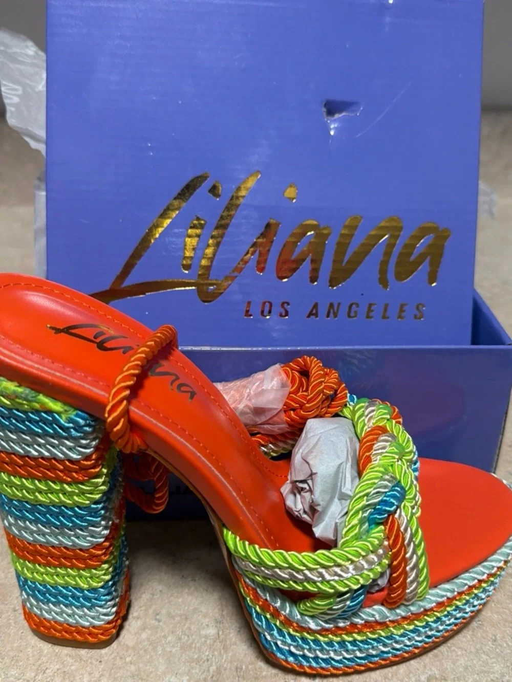 Liliana vibrant multicolor
